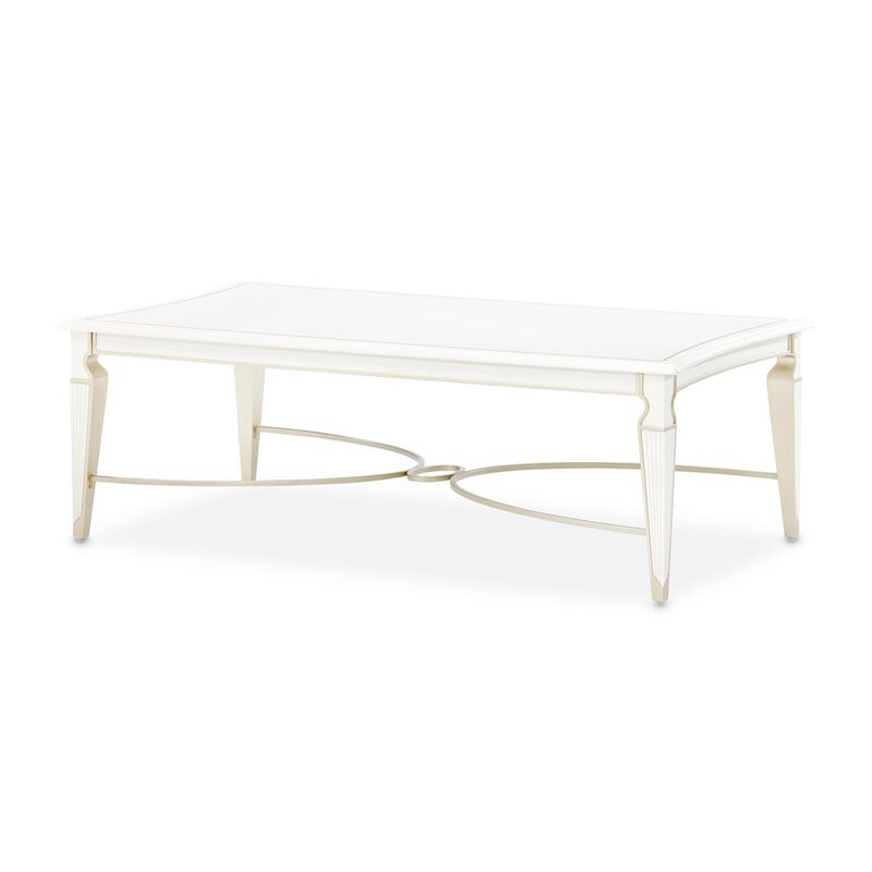 Michael Amini La Marisia Cocktail Table - Creamy Pearl