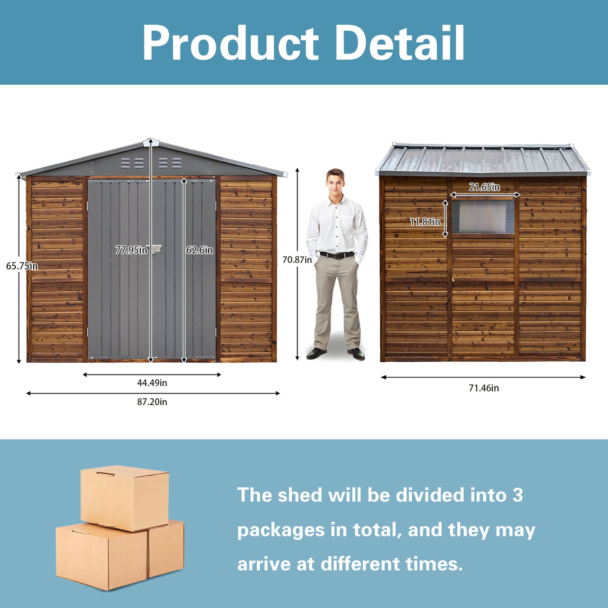 LUDLOW - Ⓜ︎⭐︎ページ② Mondawe 6x8FT Outdoor Cedarwood Storage Shed,Weatherproof