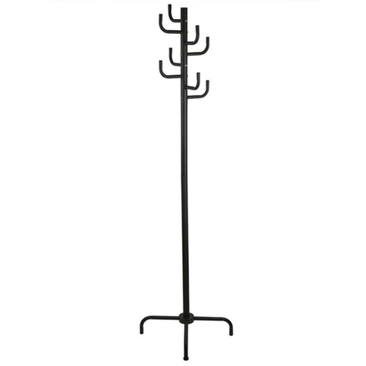 Hivvago Metal Coat Rack Entry Hall Tree Hat Rack