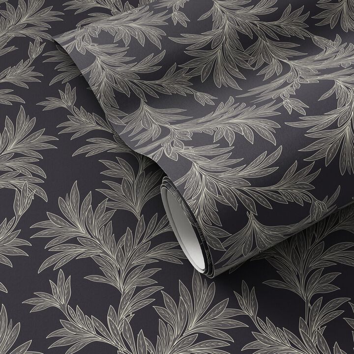 Lush Leaves Wallpaper by Getty Images - Lush Leaves Black I