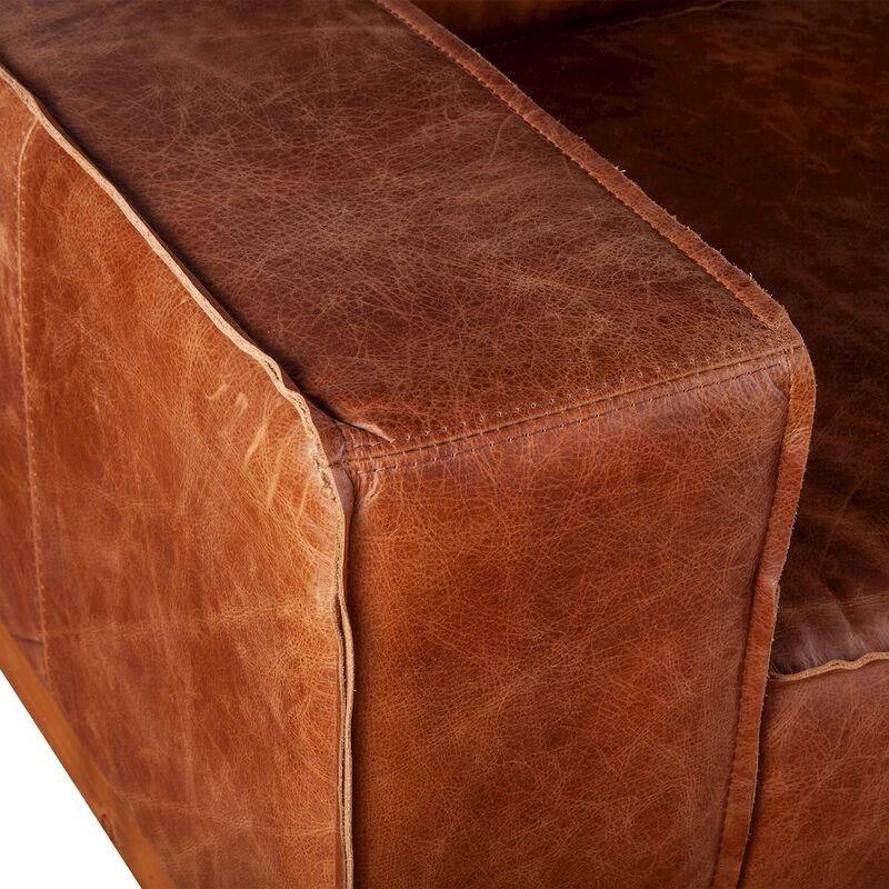 World Interiors Chiavari Armchair in Vintage Cognac Leather image number 6