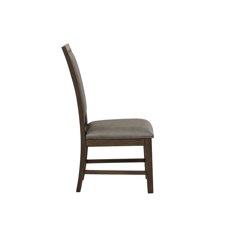 New Classic Furniture Cityscape Dining Chair-Walnut (Set of 2)