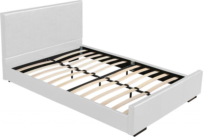 Faux Leather Upholstered Bed &ndash; Solid and Engineered Wood Structure image number 2