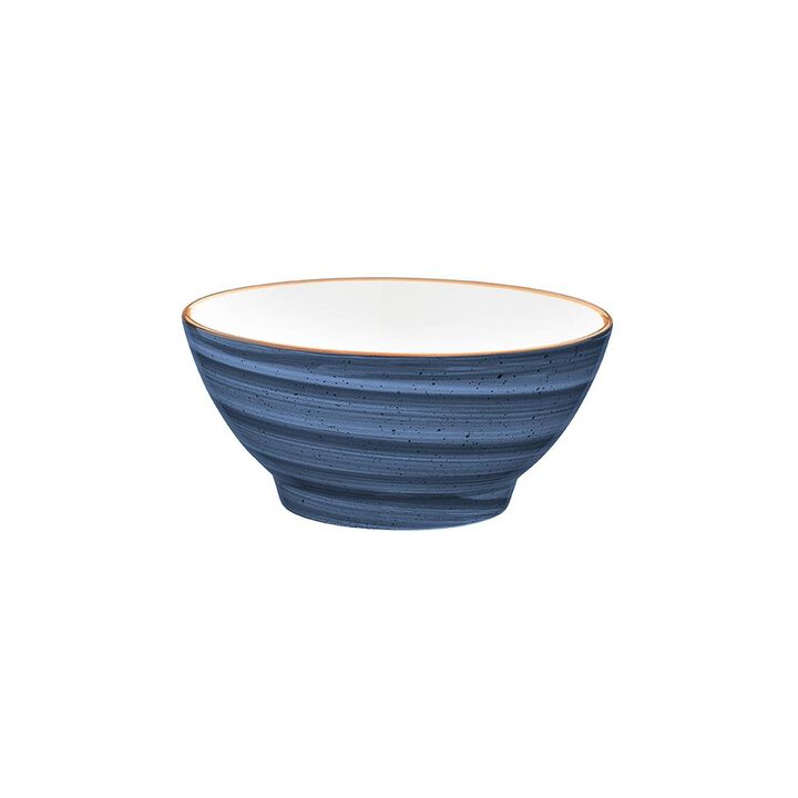Dusk dia.4.75" h:2.25" 10 oz. Round Blue Vitrified Bowl (Set of 4)
