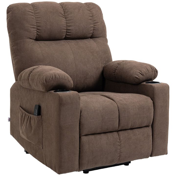 Lift Chair Recliners for Elderly with Footrest, Coffee
