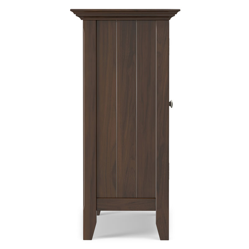 Bedford SOLID WOOD 32 inch Wide Transitional Low Storage Media Cabinet in Dark Tobacco Brown image number 5