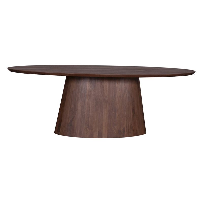 World Interiors Calabasas 86" Oval Dining Table in Toffee Nut image number 3