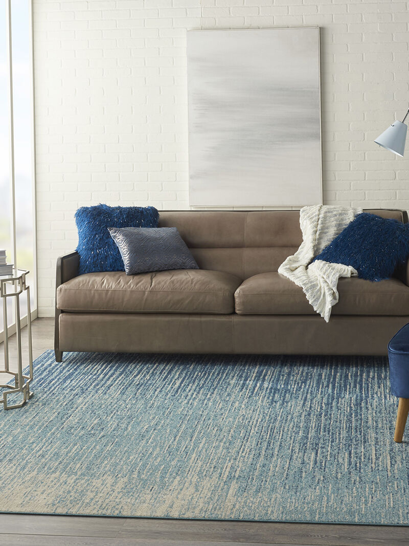 Passion PSN09 Navy/Light Blue 6'7" x 9'6" Rug image number 1