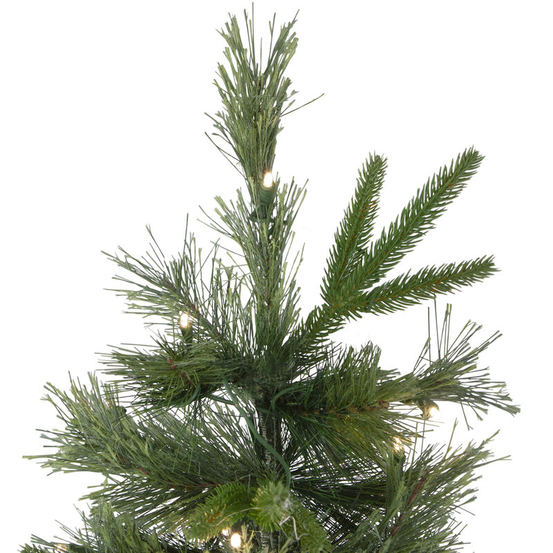 6.5' Pre-Lit Full Ashcroft Cashmere Pine Artificial Christmas Tree - Warm Clear LED Lights