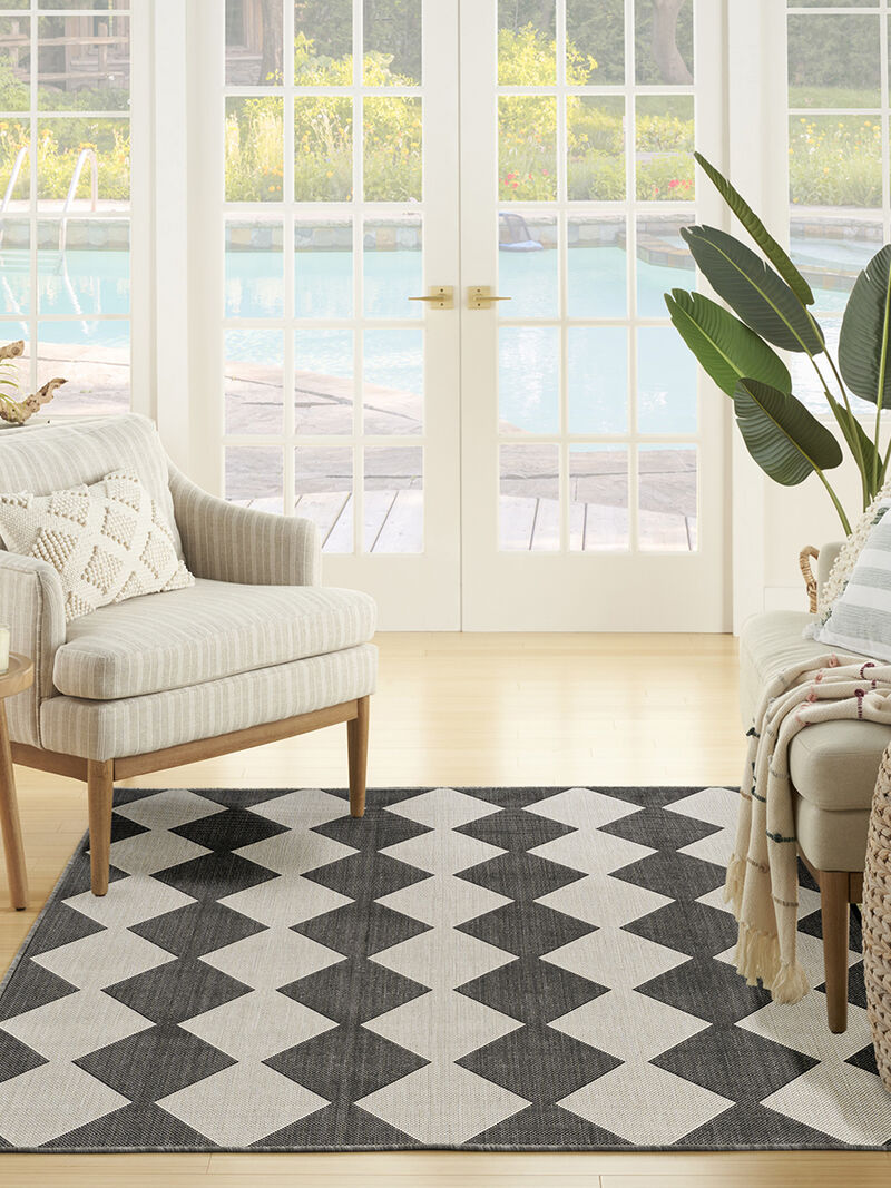 Positano POS04 Black 4' x 6' Rug