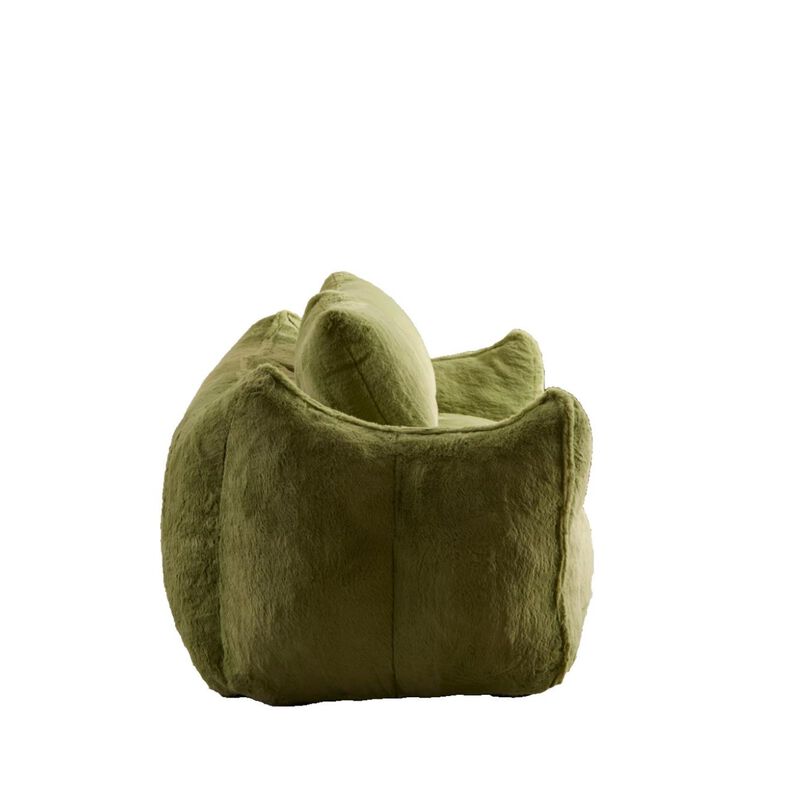 Whisen Giant Bean Bag Couch Ultra Soft Fluffy Loveseat Oversized Chase Lounge Chair with Pillows image number 3