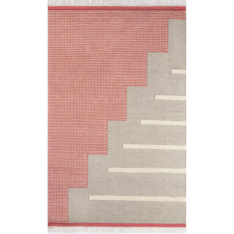 Novogratz Contemporary Rectangle Area Rug, Pink, 3'6 X 5'6
