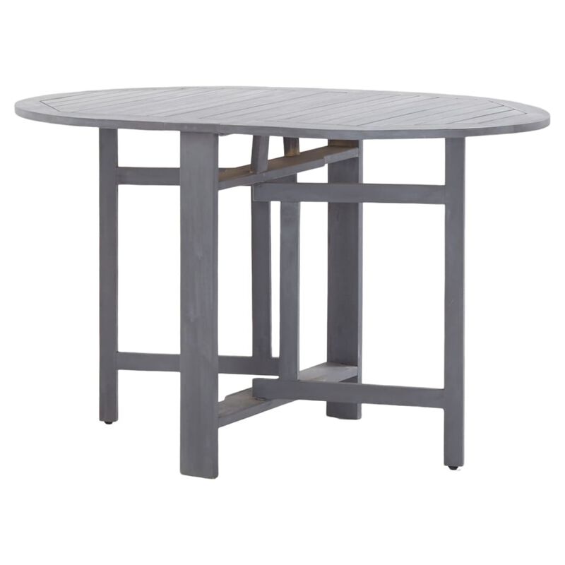 vidaXL Garden Table Gray 47.2"x27.6"x29.1" Solid Acacia Wood