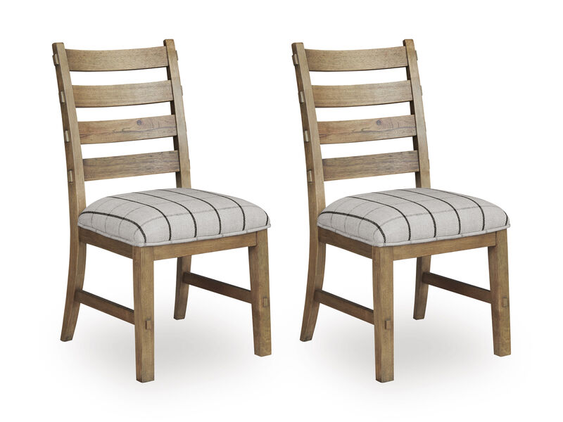 Ridgester Ladder Back Side Chair Set of 2 in Brown image number 0