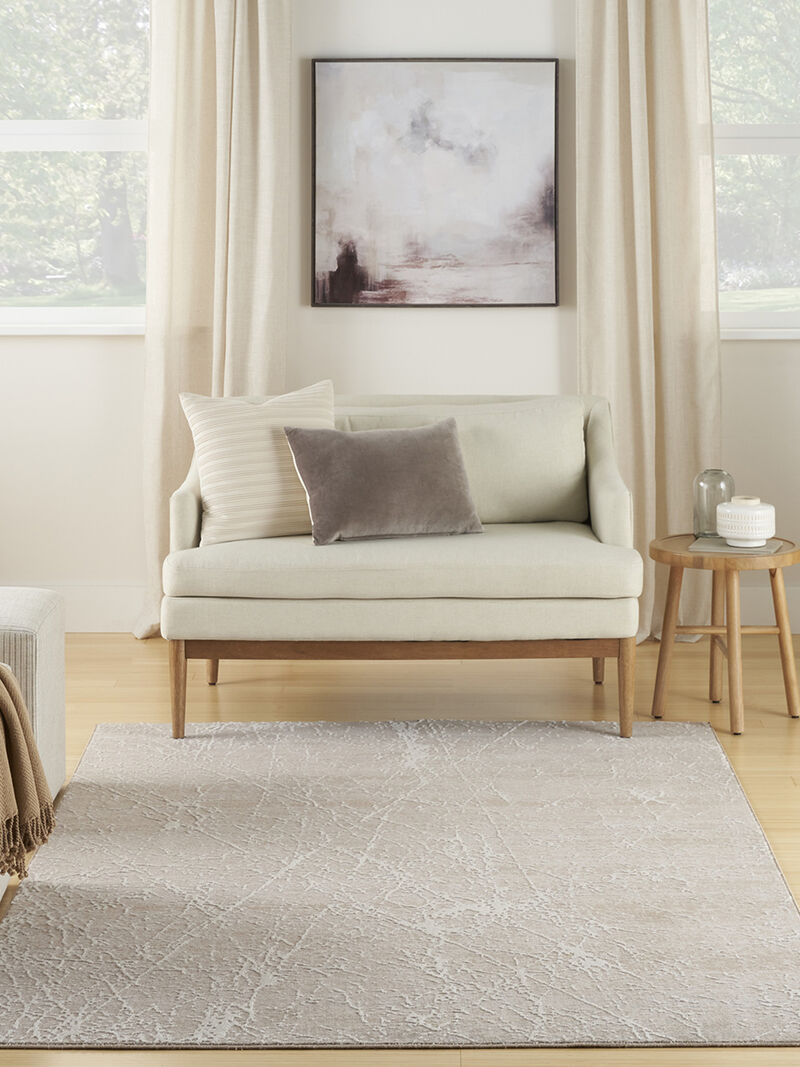 Exhale EXL02 Mocha/Ivory 3'11" x 5'11" Rug