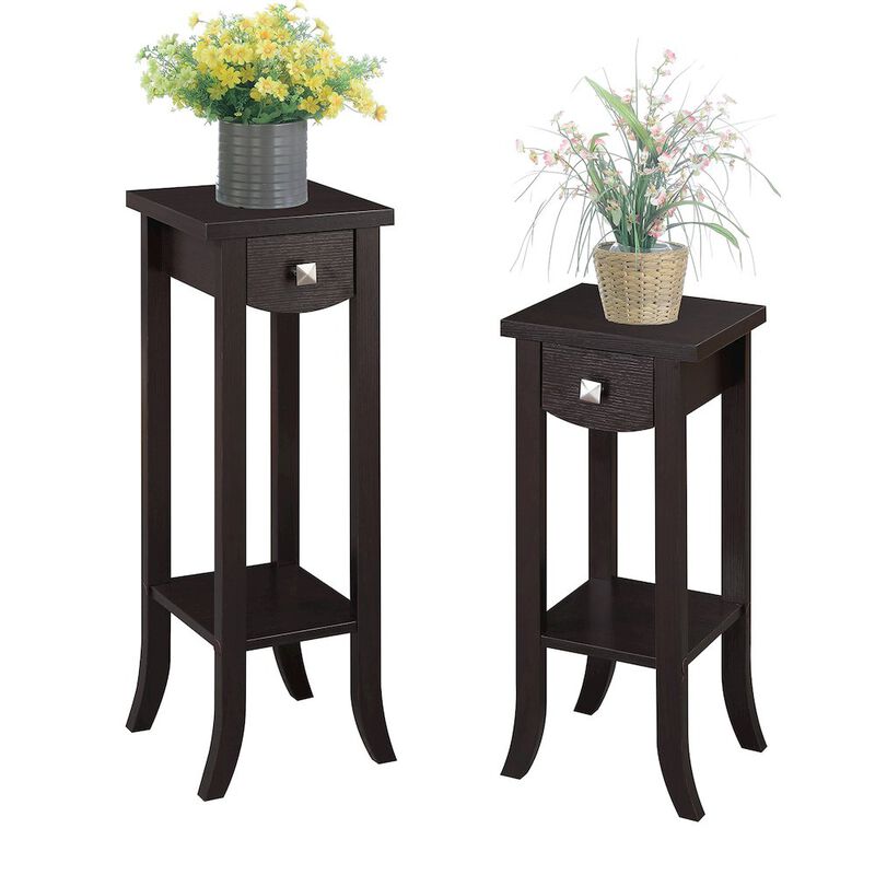 Convience Concept, Inc. Newport Prism Tall 2 Tier Plant Stand