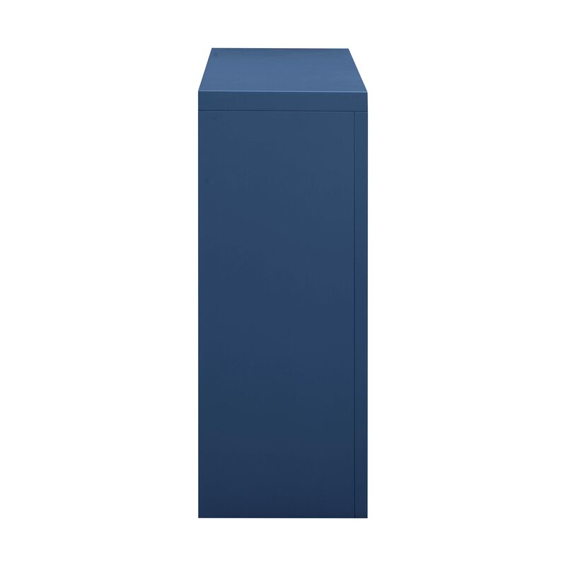 Suzie Coral Pink & Rattan Console Table