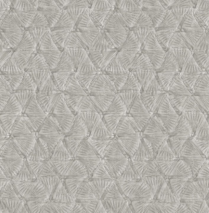 Wright Pewter Textured Triangle Wallpaper (Set of 2)