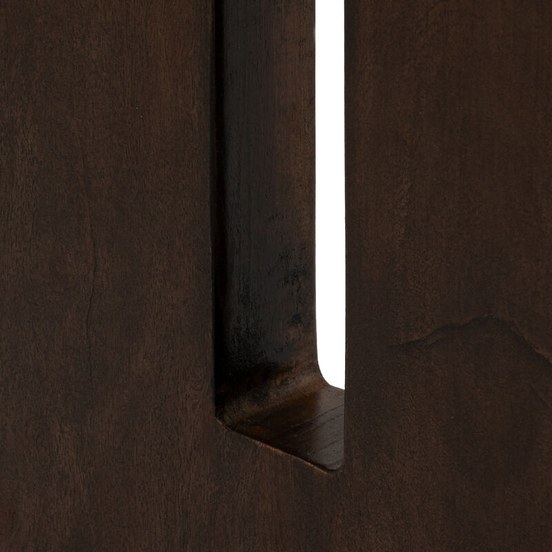 Acacia Wood Rectangular Console Table image number 2