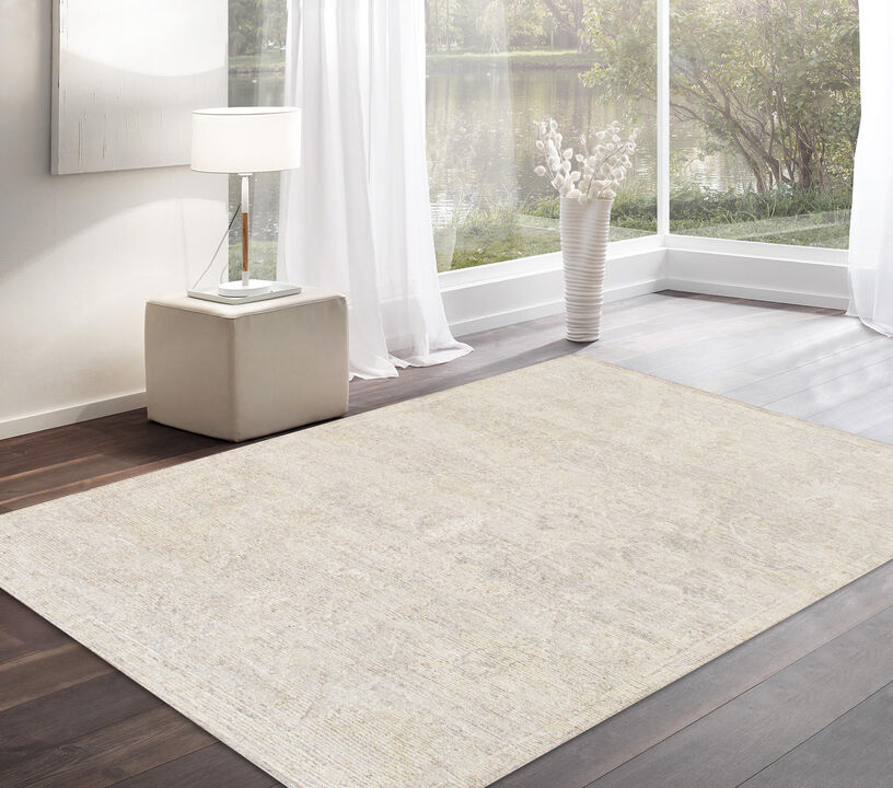 Pasargad Home Oushak Hand-Knotted Wool Area Rug- 9' 3'' X 11' 9''