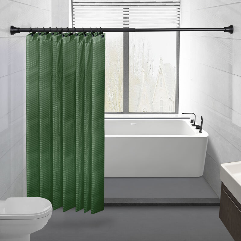 Adjustable 72 Proof Aluminum Shower Curtain Tension Rod image number 3