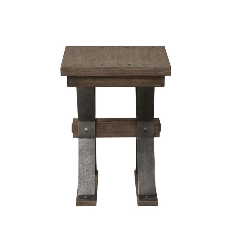 Liberty Furniture Sonoma Road Chair Side Table in Weathered Beaten Bark image number 2