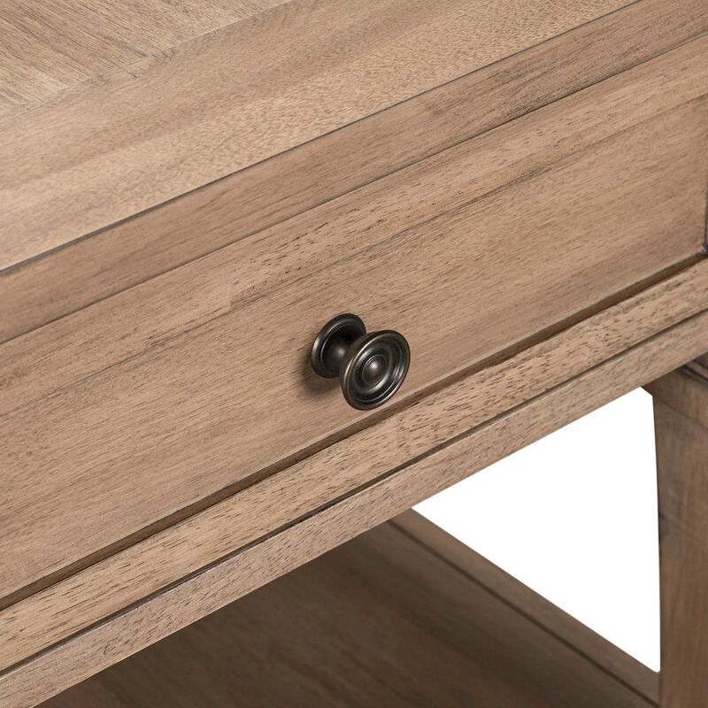 Liberty Furniture Haven Hills End Table for Living Room Traditional - Camel Beige Birch Wood image number 9