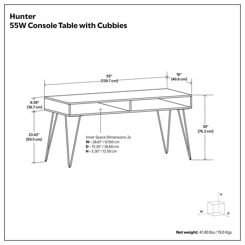 Simpli Home Hunter Console Sofa Table image number 7