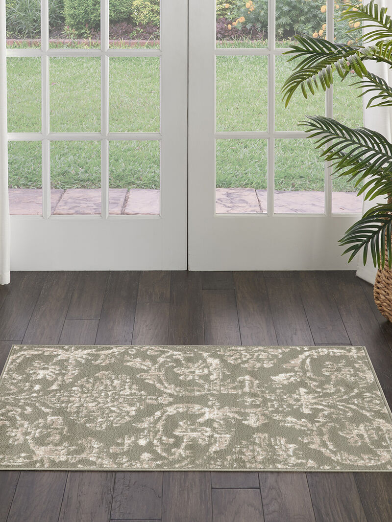 Jubilant JUB09 Olive 2'3" x 7'3" Rug image number 5