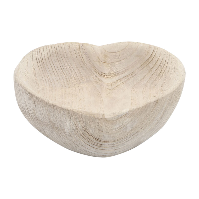 Wood S/2 9/10" Heart Bowls image number 2