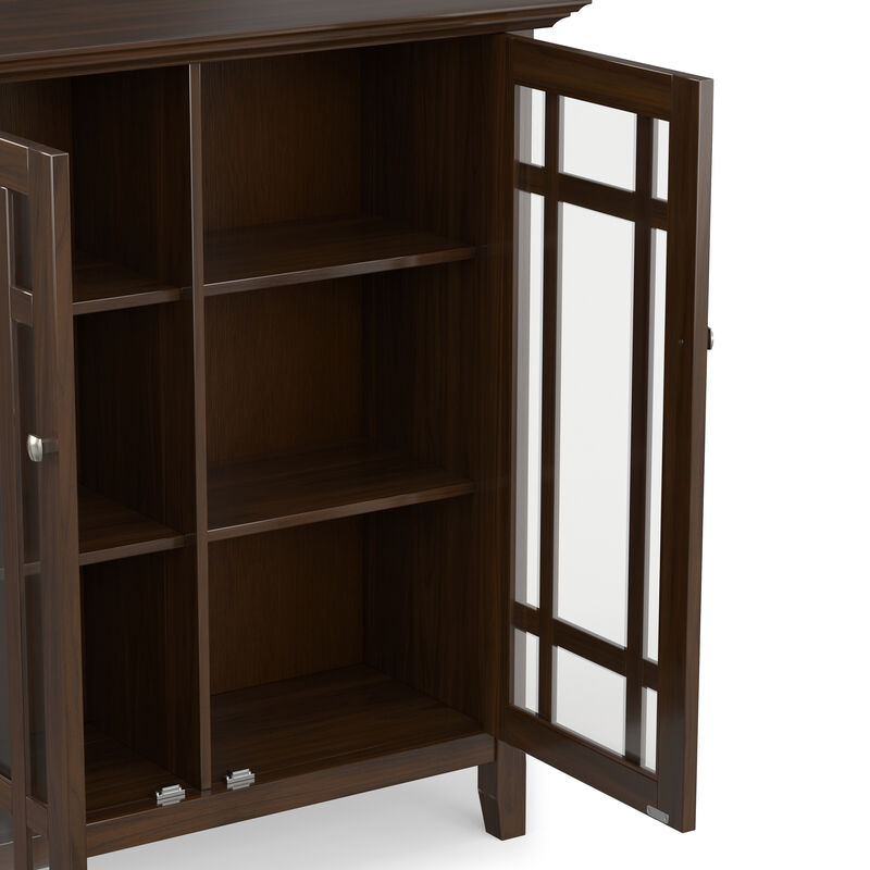 Bedford SOLID WOOD 39 inch Wide Transitional Medium Storage Cabinet in Dark Tobacco Brown image number 8