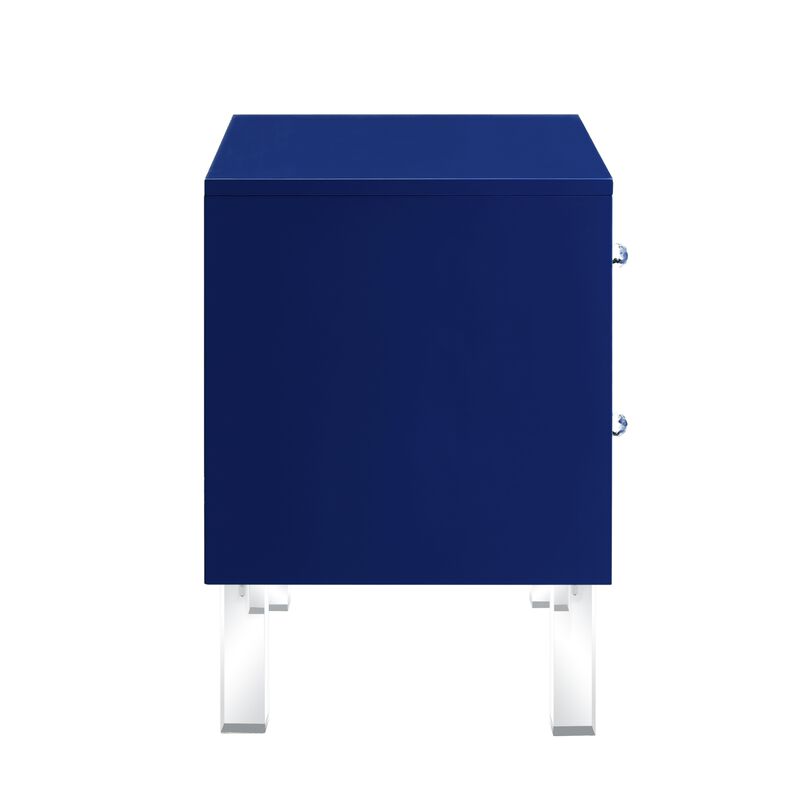 Inspired Home Crystal  Side Table/Accent Table/Nightstand