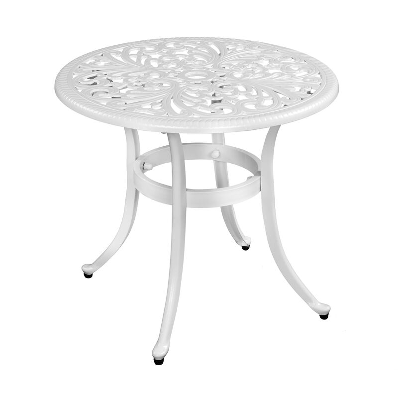 Phoenix Cast Aluminum Round Table for Patio Backyard and Poolside