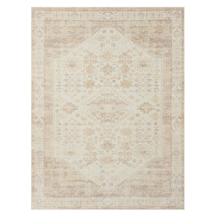 LR Home Aria Durable Performance Area Rug Indoor