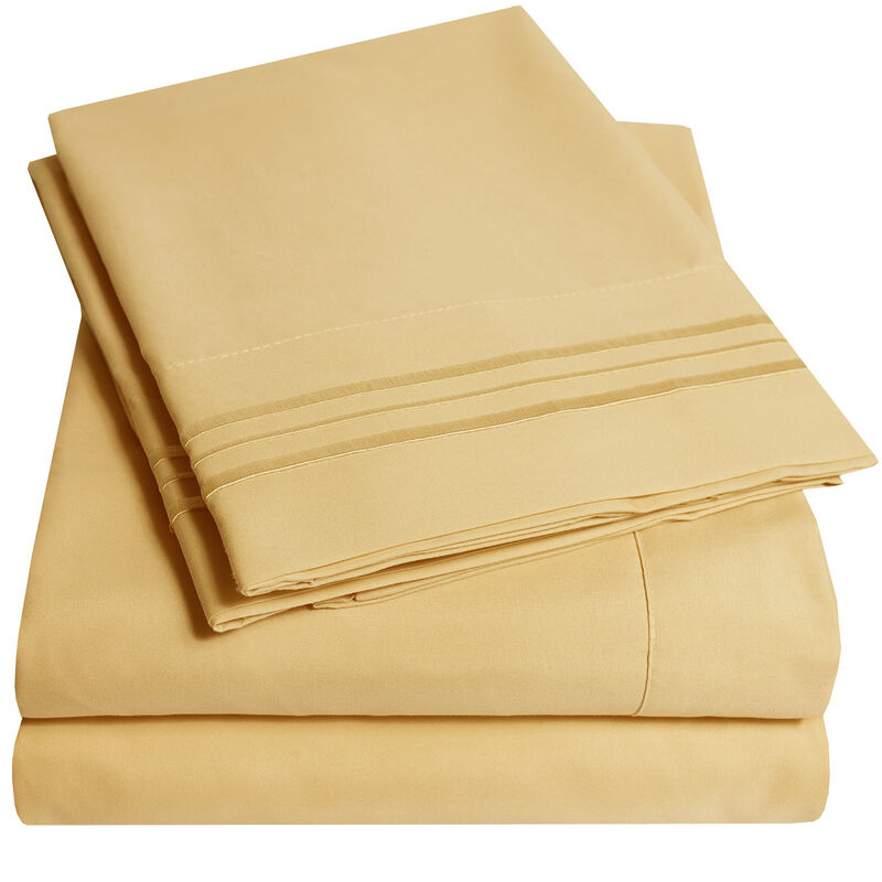 Ultra Soft 1800 Series Double Brushed Microfiber Sheet Set