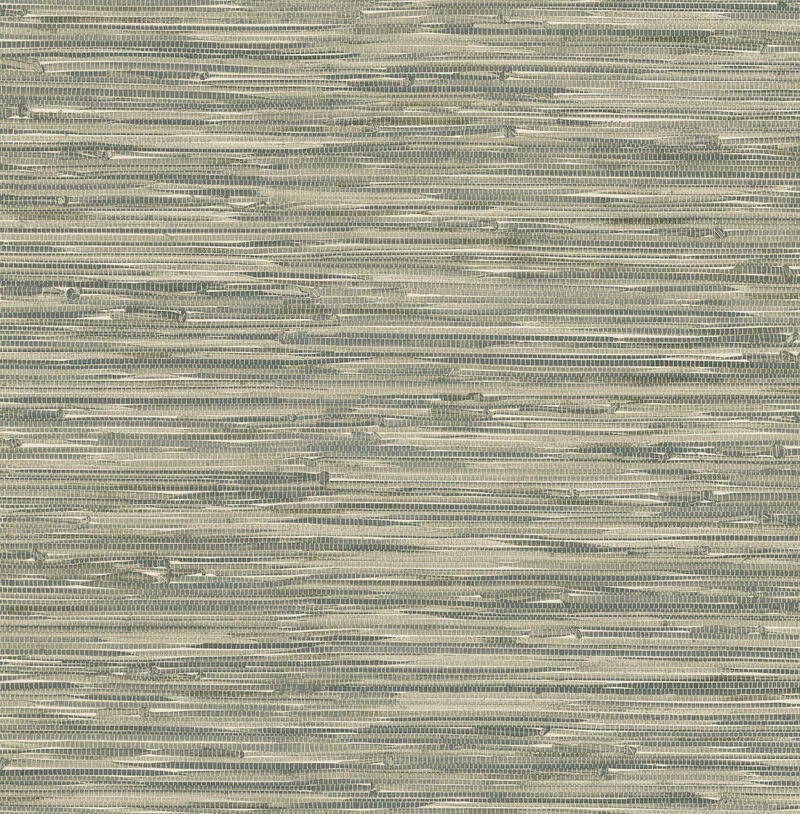 Exhale Woven Faux Grasscloth Wallpaper image number 4
