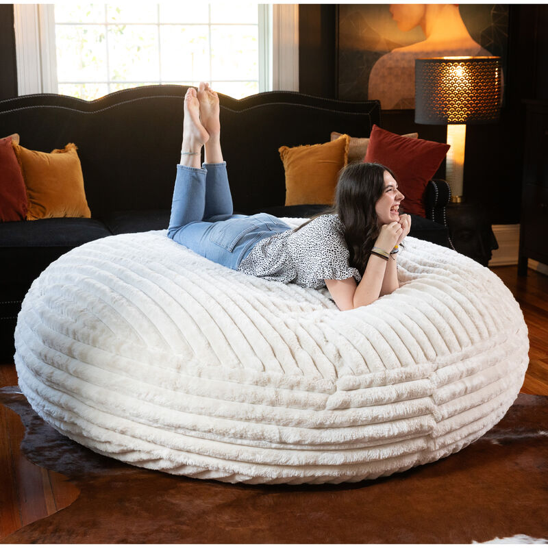 Jaxx 6 Foot Cocoon - Large Bean Bag Chair for Adults, Mondo Fur