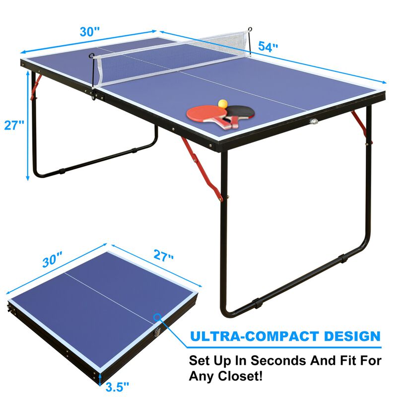 Napsco Foldable & Portable Ping Pong Table Set image number 8