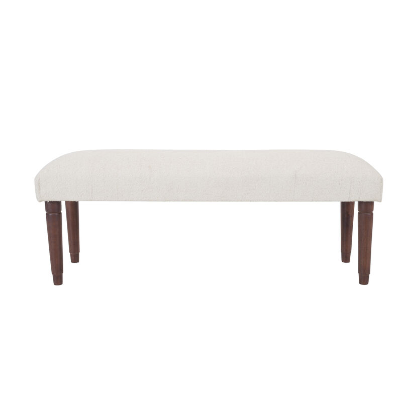Genevieve Boucle Upholstered Accent Bench image number 6