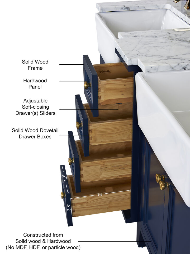 Adeline 60 in. Bath Vanity Set image number 4