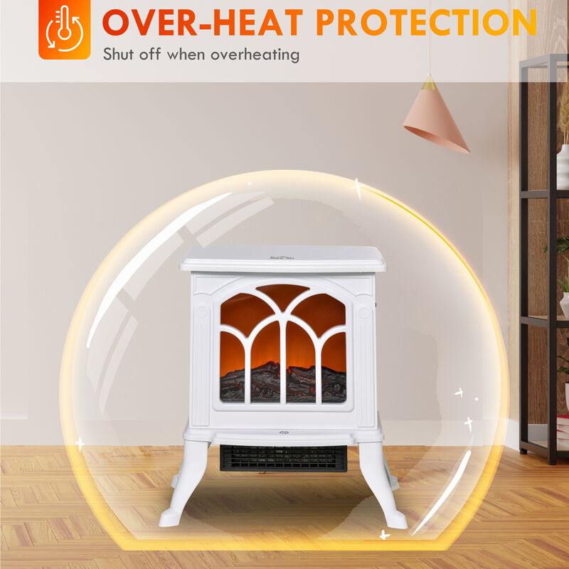 MONDAWE 33 Inch Infrared Electric Fireplace Insert, Touch Panel Home Decor Heater, Smokeless Firebox With Trim Kit image number 3