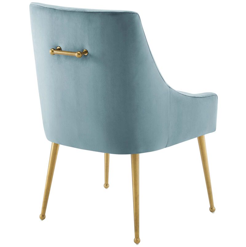 Discern Upholstered Performance Velvet Dining Chair image number 2