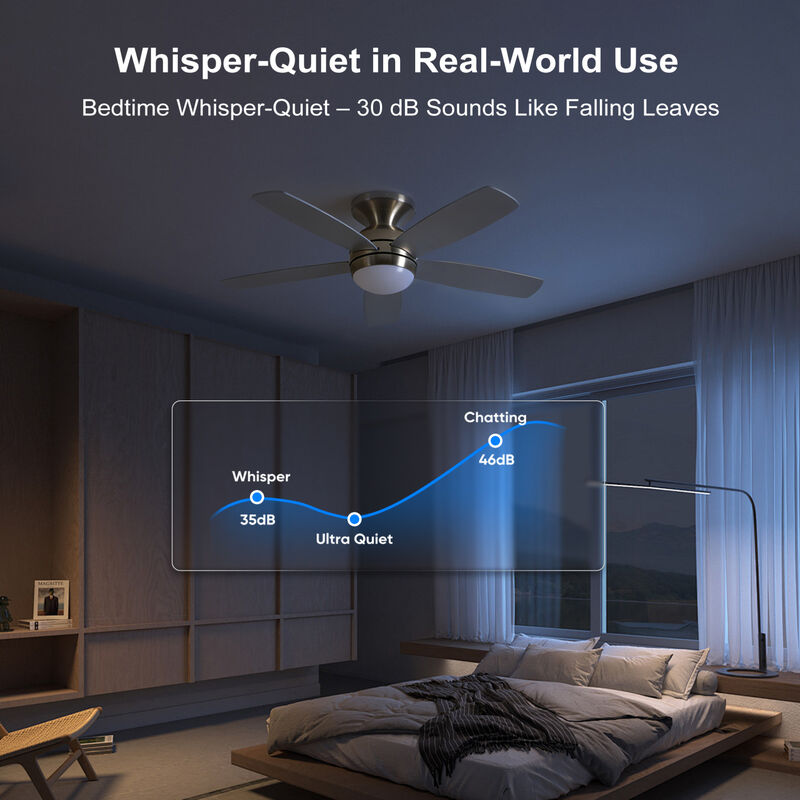 ELEMENT ACE 52 Inch 5 Blade Reversible Ceiling Fan With Dimmable LED Light Kit and Remote Control image number 7