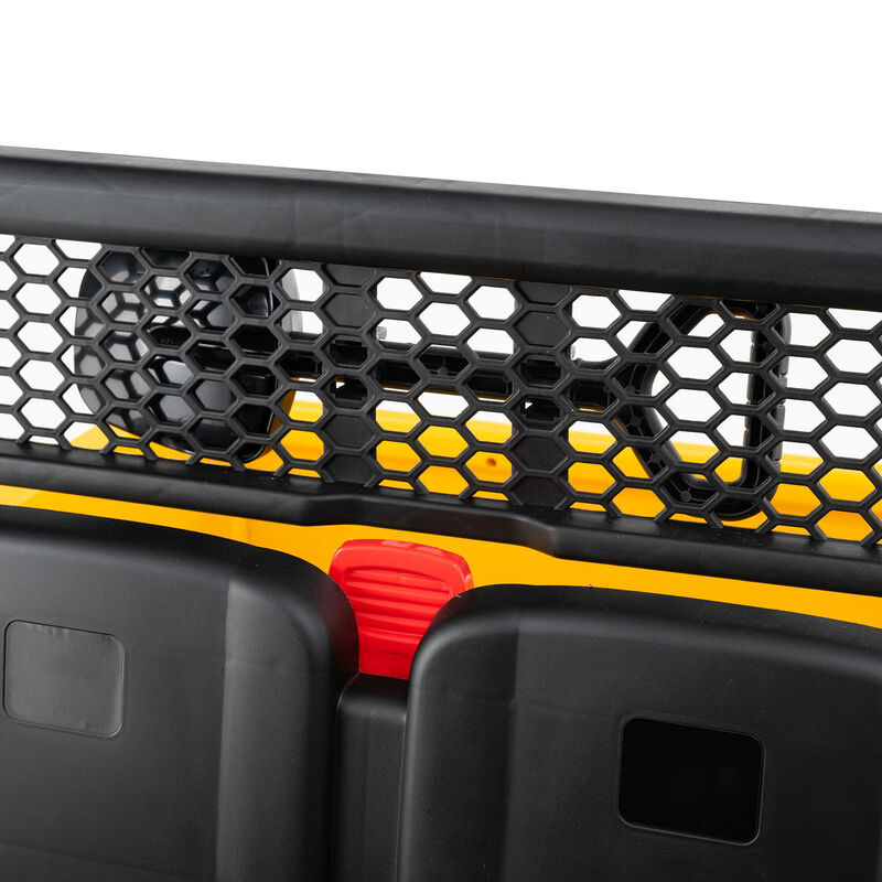 2 Seater 24V Ride On Dump Truck Toy with Remote Control for Yard and Garden-Yellow image number 4