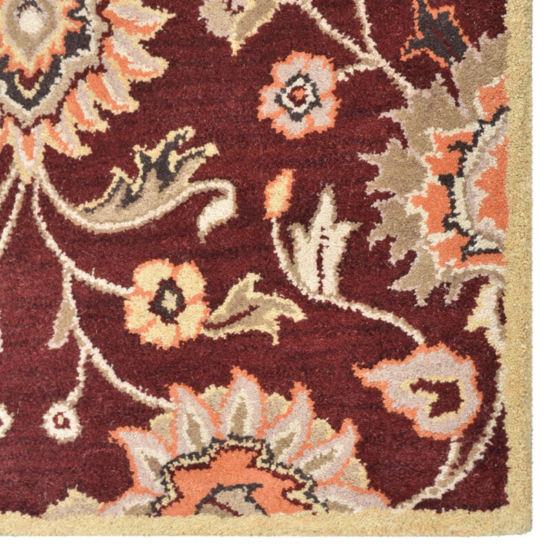 RUGSOTIC CARPETS HAND TUFTED WOOL ECO-FRIENDLY AREA RUGS  - Rectangle Shape, Size, Classic Oriental Traditional  Design, High Pile Thick Handmade Anti Skid Area Rugs (K00712) image number 3