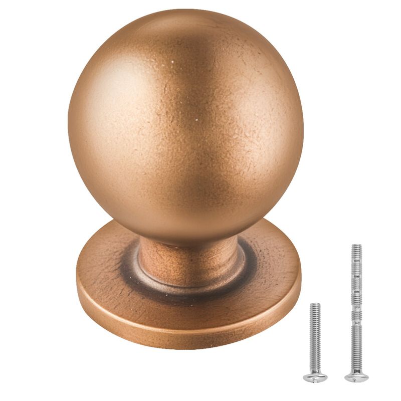 12 Pack Cabinet Knobs, Zinc Alloy Round Drawer Pulls with Screws image number 4