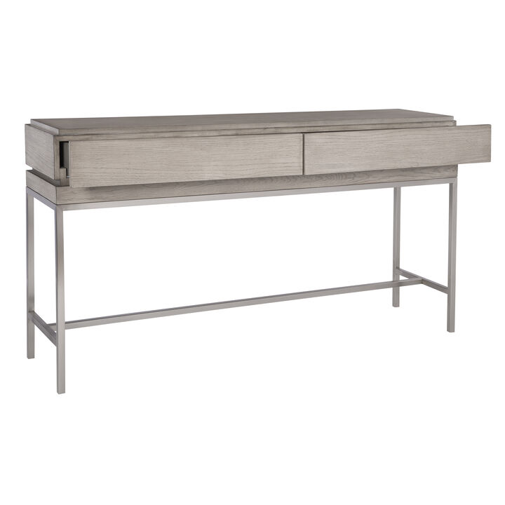 Kamala Gray Oak Console Table