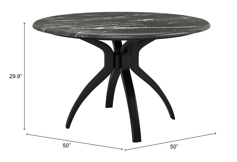 Sumay Dining Table Black image number 6