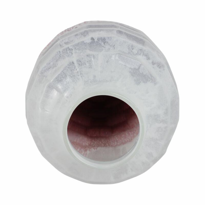 Glass 16"H 2-Tone Vase, Blush image number 5