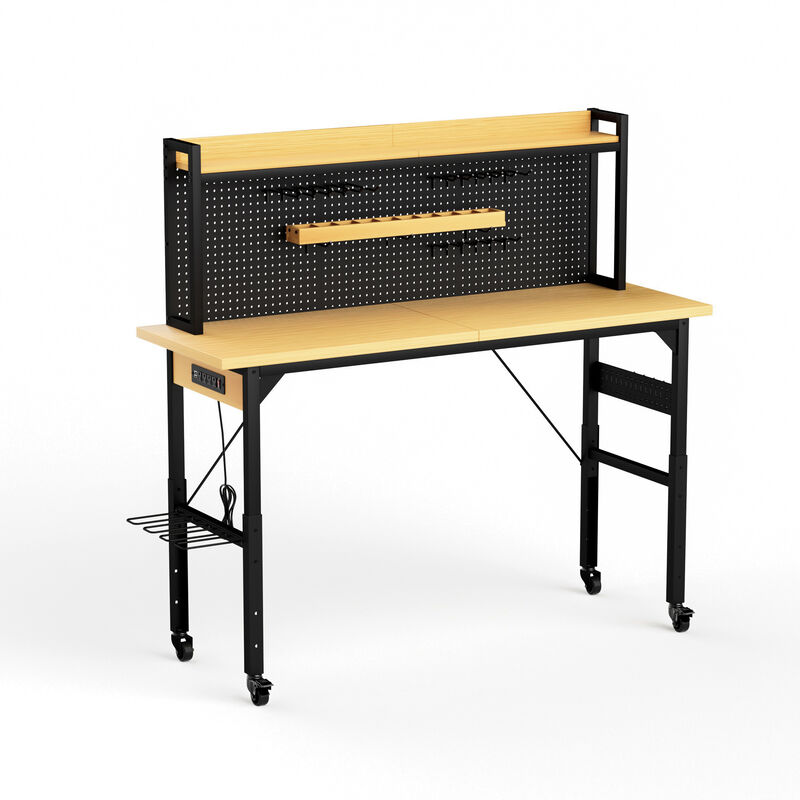 Britan 71''Adjustable Workbench with pegboard image number 0
